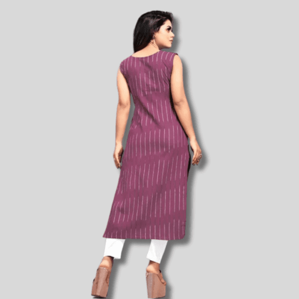 Classic Women A-Line Kurti for Women in Cotton Fabric - Image 5