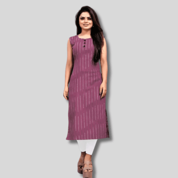 Classic Women A-Line Kurti for Women in Cotton Fabric - Image 6
