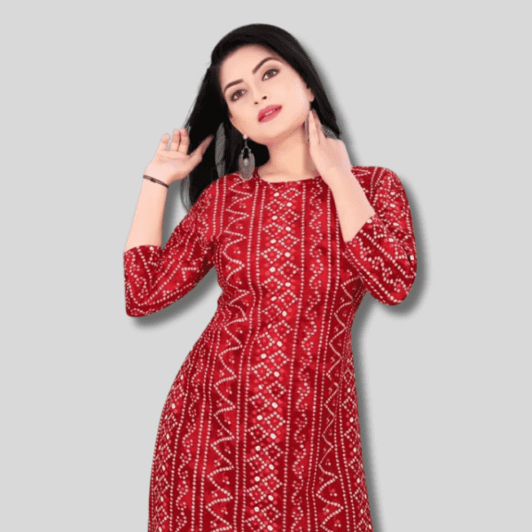 Classy Women's Printed Crepe A-line Kurta for an Enchanting Ethnic Appeal - Image 2