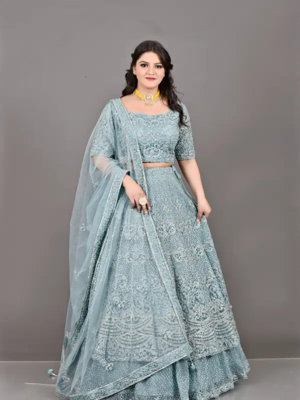 Gorgeous Floral Print Lehenga Skirt - Image 2