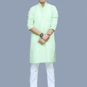 Men's Cotton Long Straight Kurta