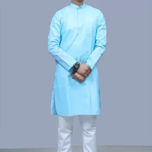 Men's Cotton Long Straight Kurta
